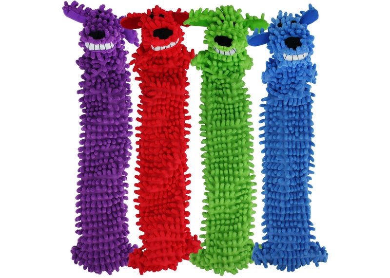 Multipet's 12-Inch Floppy Loofa Light Weight No Stuffing Dog Toys, Assorted Colors (Pack of 1) - Image 3